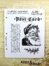 Stampers Anonymous Stamp Set Letter To Santa CMS053 By Tim Holtz 4 Piece