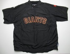 Majestic San Francisco Giants Windbreaker Dugout Cool-Base Jacket Mens Large