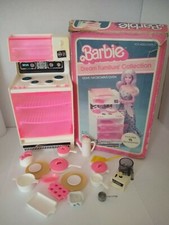 Vintage Barbie Dream Kitchen STOVE MICROWAVE OVEN Plus EXTRAS Original Box