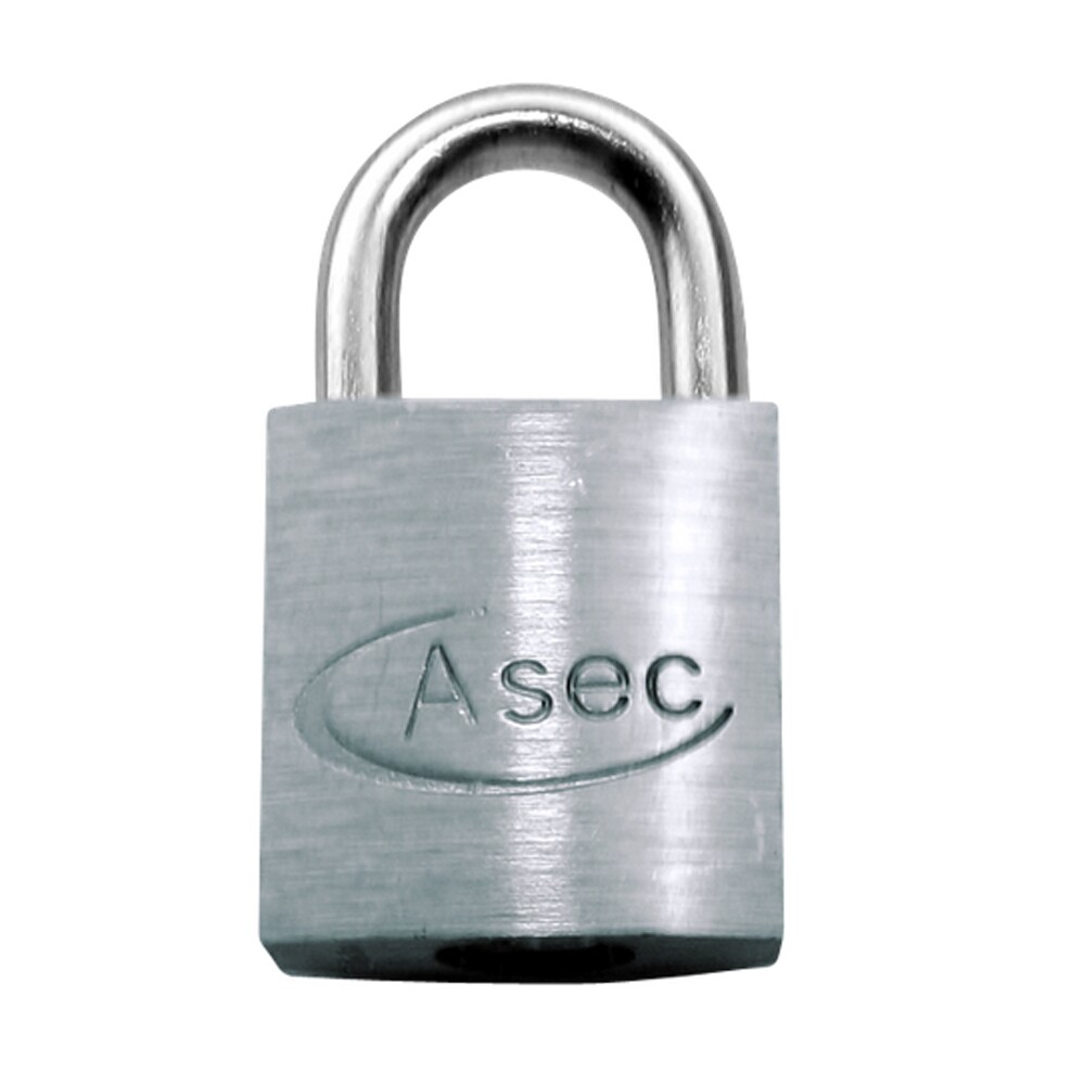 Asec Open Shackle Chrome Finish Padlock KD 30mm (AS11864)