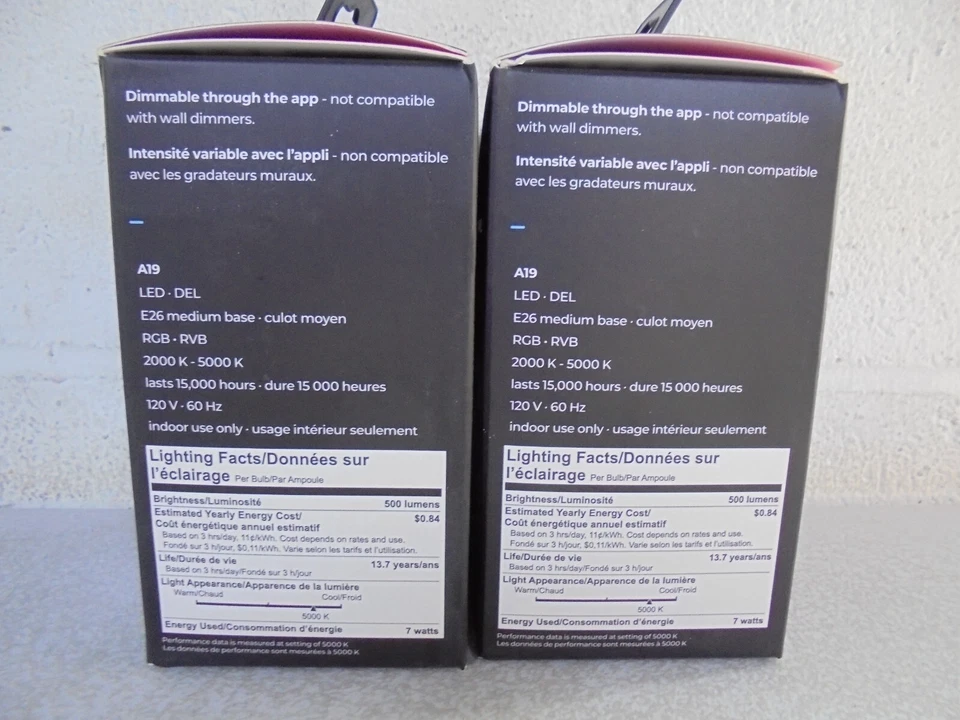 Globe Wi-Fi Smart 7-Watt (40-Watt Equiv) A19 Shape E26 Base LED Light Bulb 2PK - Image 4 of 4