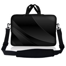 14 Inch Laptop Bag Sleeve Carry Case w/ Shoulder Strap Macbook Asus Acer Black