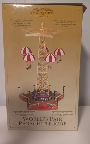 Gold Label Weltausstellung Fallschirmfahrt Musik Lichter Bewegung 2005 Mr. Christmas - Bild 15 von 23