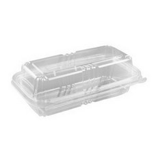 Inline Plastics 8" Safe-T-Fresh Tamper Resistant Sandwich Container | 150/Case