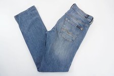 7 For All Mankind Standard Men Jeans W30 L34 Blue Light Blue Used Stretch X68