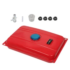 Universal Secondary Fuel Gas Tank Generator Petcock Filter Gauge Cap 3.9 Gallon