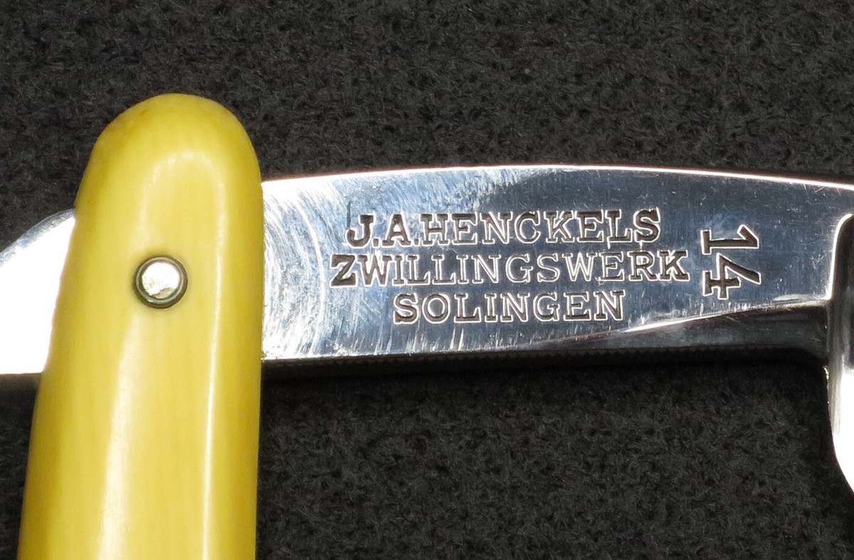 14 Friodur J.A.HENCKELS SOLINGEN GERMANY Straight Razor #R785 with