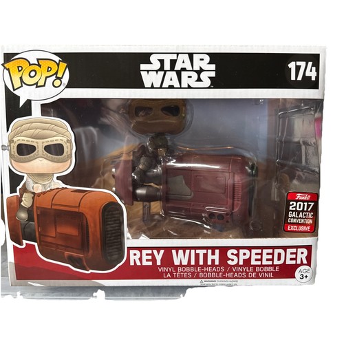 Funko Pop! Star Wars Rey with Speeder Exclusive #174