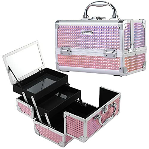 Maletin Estuche De Viaje Maquillaje Professional Para Mujer Pequeño Con  Espejo | eBay