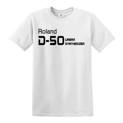 Roland D-50 Synthesizer T-Shirt lustig Geschenk Party Neuheit Top