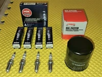 YAMAHA GP1800,FX,FZR, FZS SVHO /1.8L WAVERUNNER JET SKI OIL FILTER & SPARK PLUGS