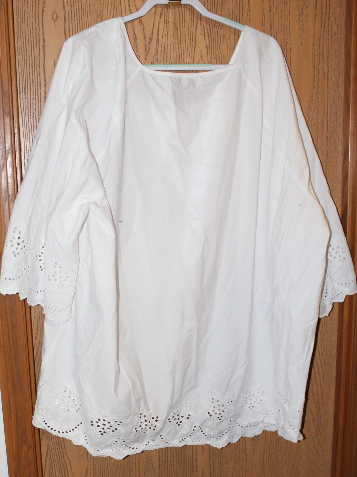 Ellos - Button Down with Cut Work - White - Women… - image 2