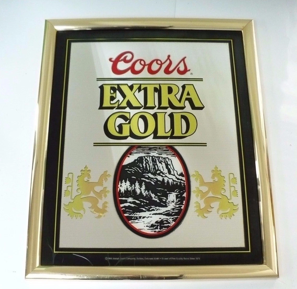 Coors Extra Gold Mirror In Collectible Breweriana Mirrors for sale