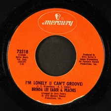 BRENDA LEE EAGER & PEACHES: i'm lonely (i can't groove) / hey mr. sandman 7"