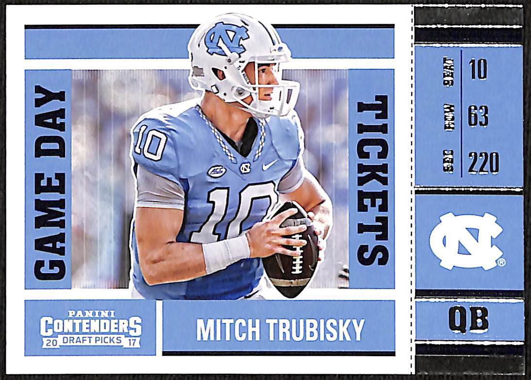 2017 Contenders Draft Picks Game Day Tickets Mitchell Trubisky #4 Tar Heels