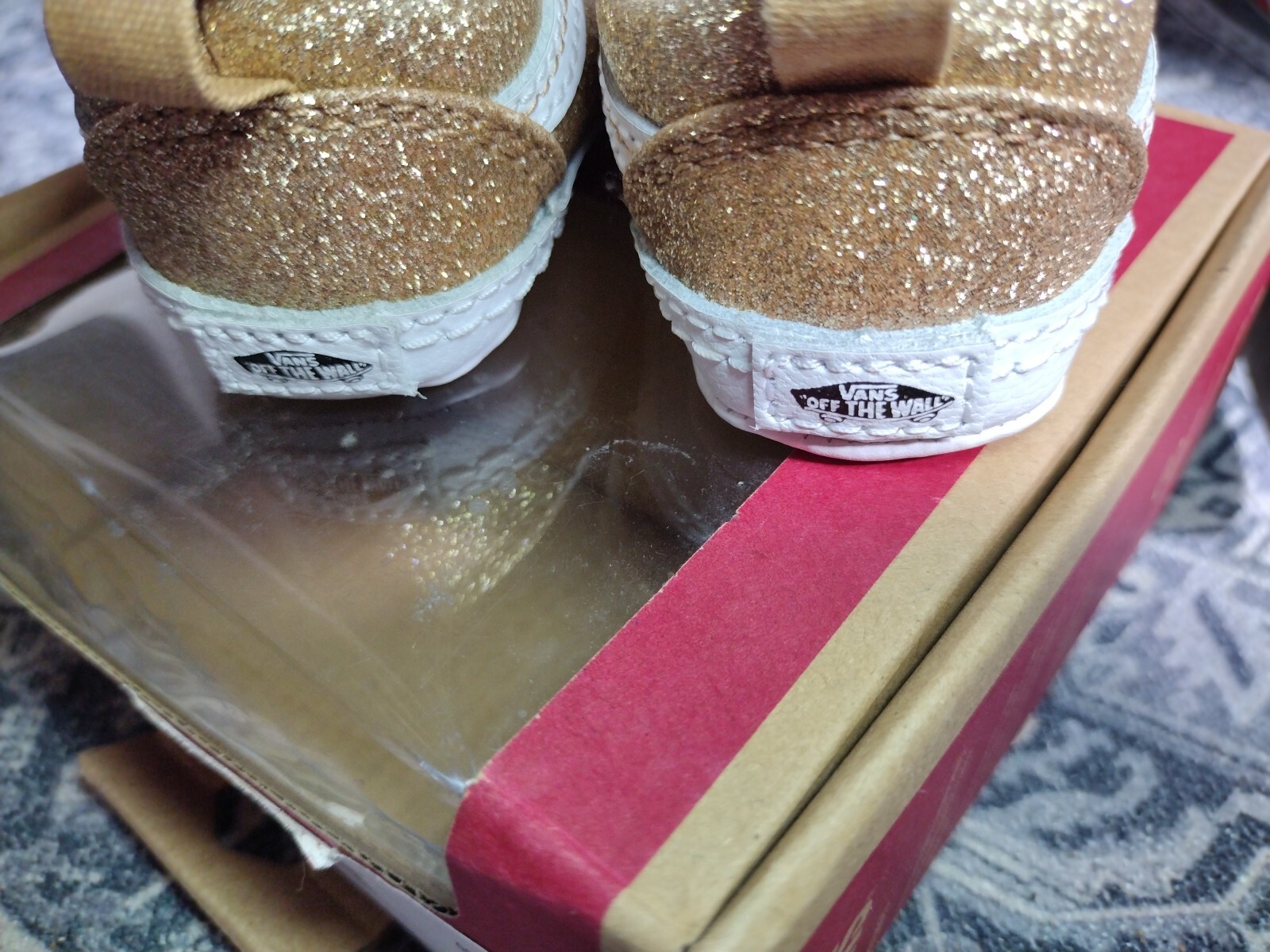 PONY Vans Oldol Skoole scarp cul orontillante scintil glitt ambr luceato neonat t 10 6 (0 6imane)