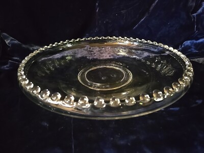 Vintage Imperial Glass Candlewick 11'' - 2'' Float Fruit Bowl