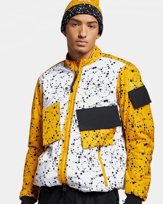 NIKE NIKELAB ACG NRG INSULATED JACKET WHITE YELLOW OCHRE BLACK AQ3531 100 sz S