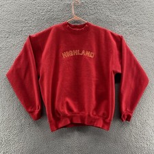 VINTAGE Fruit Of The Loom Sweatshirt Mens Extra Large Heavyweight Fleece Red 90s