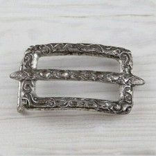 Bavaria tendrils arrow costume belt buckle silver hippie removable clasp gs5220