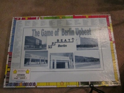 The Game Of   UPBEAT BERLIN    BERLIN UPBEAT  BOARD GAME (monopoly type game)