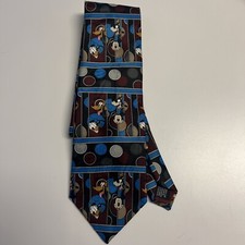 Balancine The Tie Works Mickey Mouse Silk Tie Made In USA Vintage Disney Donald
