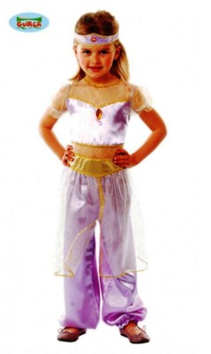 Costume odalisca principessa del deserto danzatrice del ventre vestito rosso