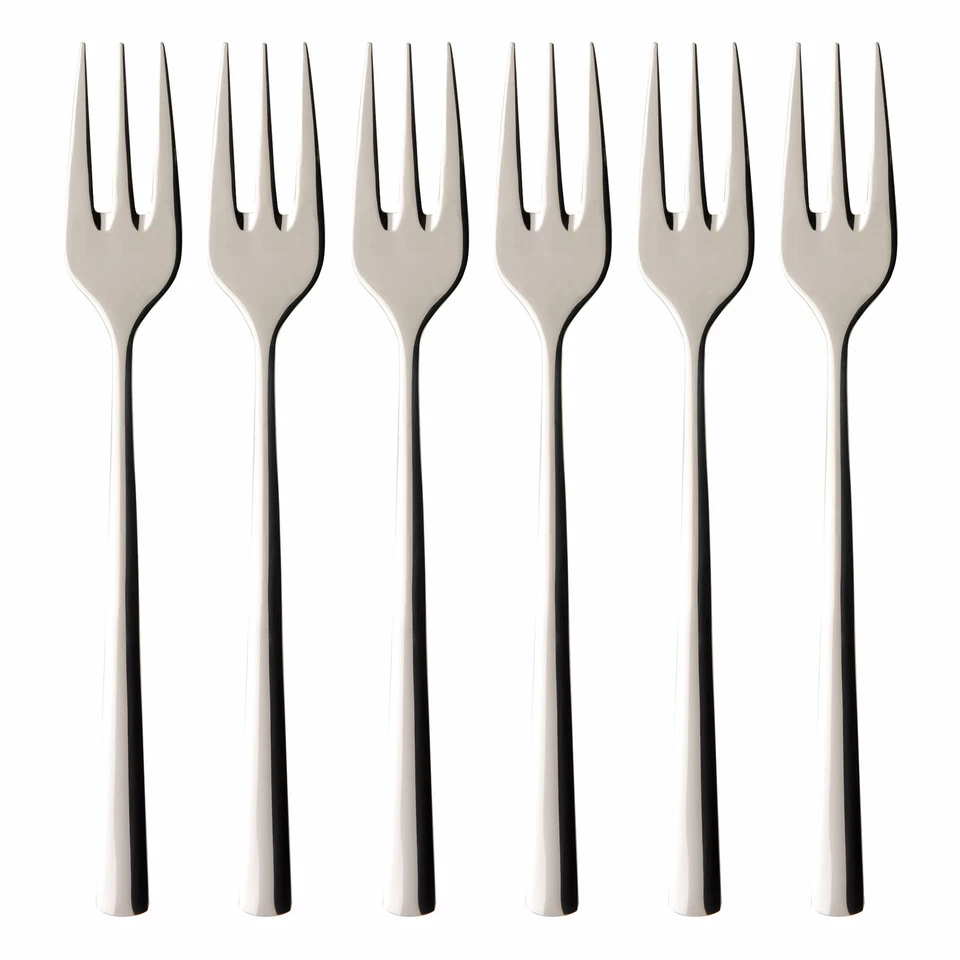 Villeroy & Boch Piemont Dessertgabeln Kuchengabel Set 6 tlg. 18/10 Edelstahl 