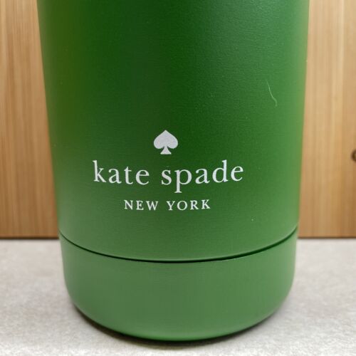 Kate Spade Green Insulated Stainless Steel 16oz Water Bottle New - Never Used