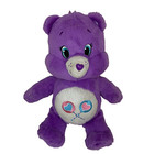 Care Bear toy purple Share Bear lollipops hearts Funtastic plush 2016