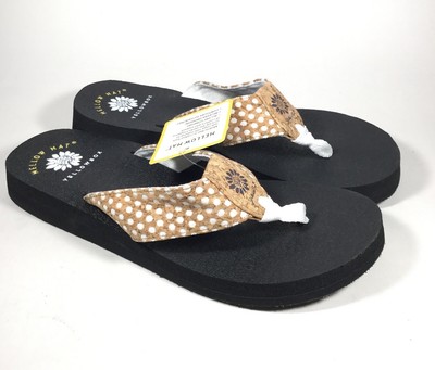 yellow box mellow mat sandals