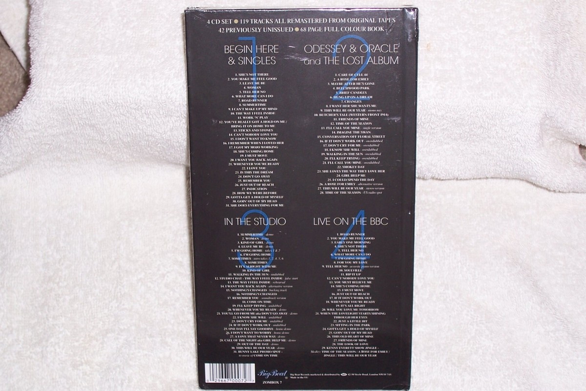The Zombies - Zombie Heaven Remastered/Unissued Tracks 4 CD Box