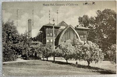 Berkeley CA Hearst Hall University Of California Postcard Vintage Souvenir 1912