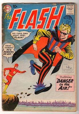 DC COMICS 113 FLASH silver age 1960 JLA  G 2.0 1st Trickster appearance