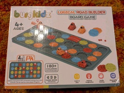BURGKIDZ Logical Road Builder Board Game  STEM Educational Challenges Open Box