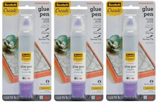 Scotch Scrapbookers Glue 1.6 oz Multi Bonding Adhesives Pack of 3 2 Way Appli...