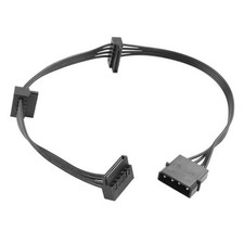 IDE Molex 4 PIN Male to 3 x SATA 15 PIN Female Expansion Power Cable 16.6in