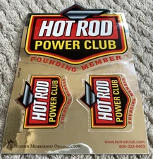 Hot Rod Power Club Founding Member 3 Sticker Sheet