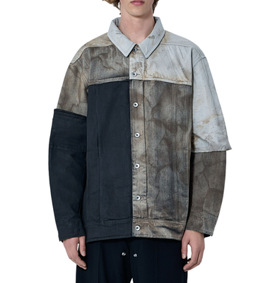 RICK OWENS DRKSHDW Denim Patchwork Jacket New & Authentic | eBay