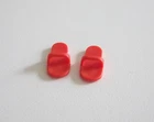 Playmobil (0526) FEET - Pair of Vintage Adult Red Sandal Slippers