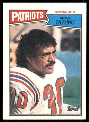 1987 Topps #100 Mosi Tatupu New England Patriots