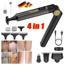 4 in 1 Körperhaarentfernung Elektrischer Rückenrasierer Rasierapparat Trimmer DE