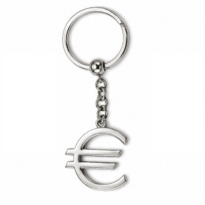 Eurozeichen Schlüsselanhänger - Onyx Art KR13 - Luxus Metall Keychain für Auto & Hausschlüssel