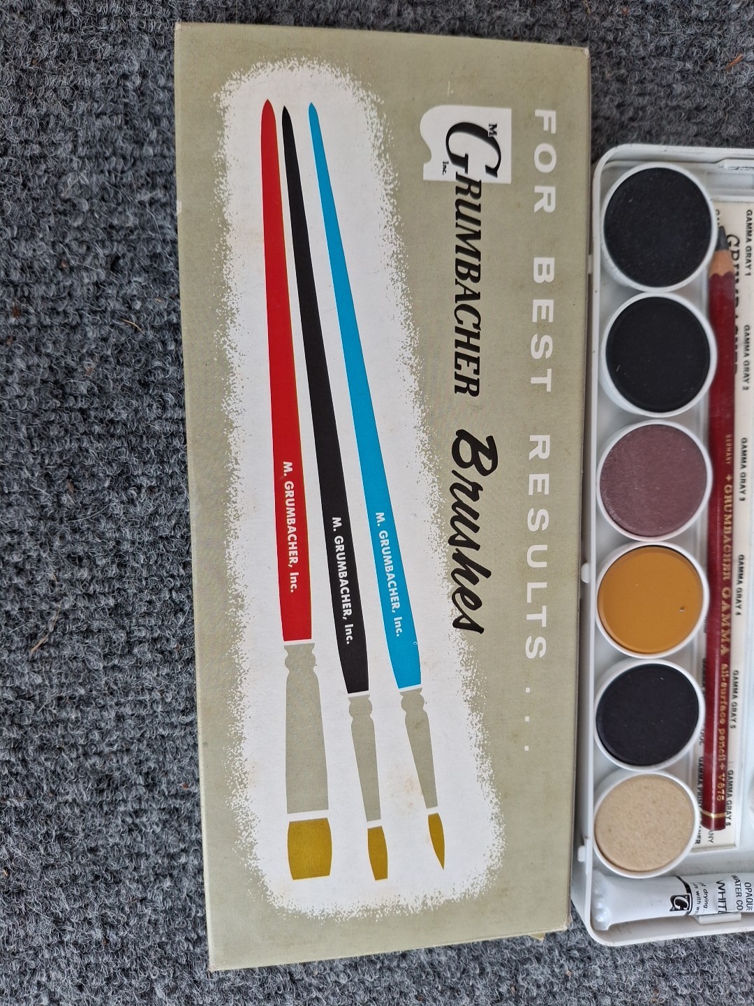 Grumbacher Gamma Retouch Kit No. 25-14 Brand New Old Stock  Photo Retouching