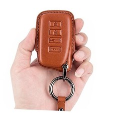 for Lexus Key Fob Cover Premium Genuine Leather Full Protection Key Shell Brown