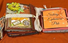 Handmade Mixed Media Junk Journal Sistergirl Faith Based 2 sigs Ephemera Pak