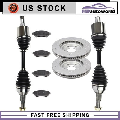 CV Axle Brake Pads & Rotors Front Fits 2000-2005 Chevrolet Monte Carlo