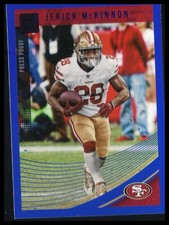 Jerick McKinnon 2018 Donruss Press Proof Blue Card!!