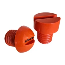 Vintage Avon Pop Art Nuts And Bolts Cologne And Aftershave Set 1970s Deep Orange