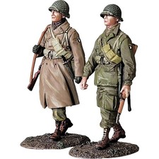 101st Airborne Marching 1/30 Figure Set WILLIAM BRITAIN 25306